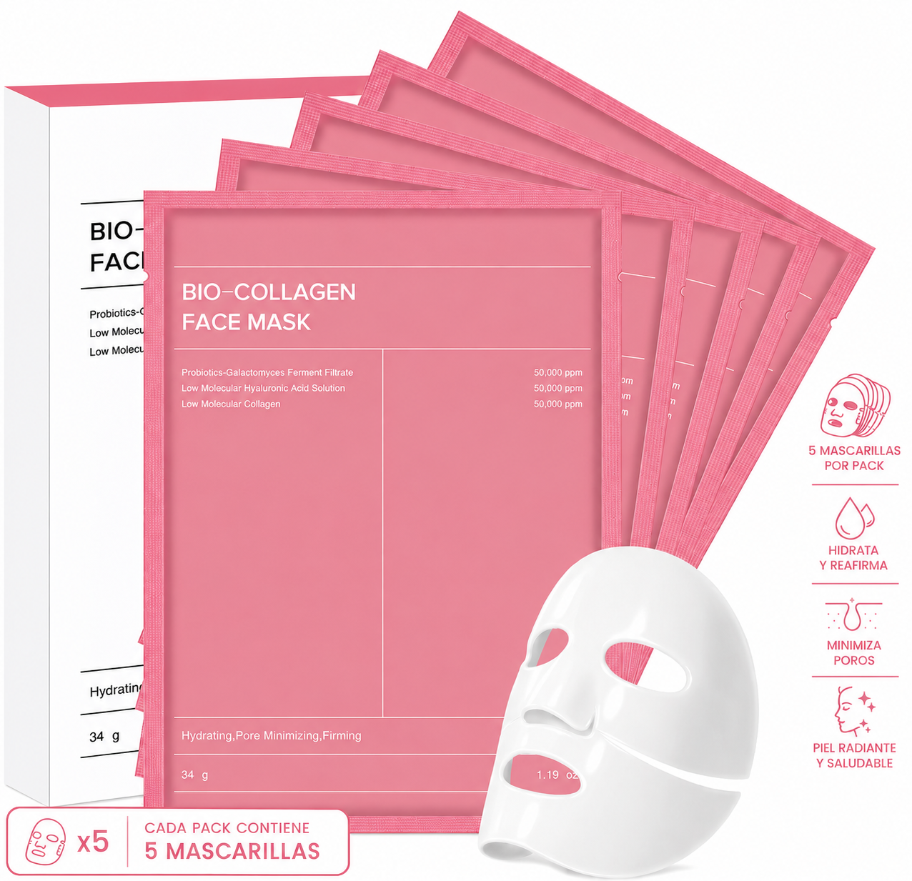 Bio-Colágeno · Efecto Lifting en una noche
