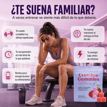 Creatine Gummies – Más Fuerza, Mejor Rendimiento y Recuperación Diaria.